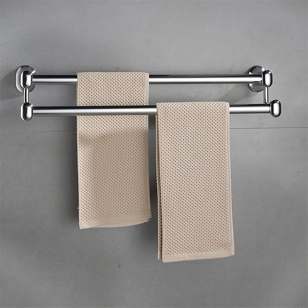 FMURY Bathroom Accessories Sets Heavy Duty Towel Rack Bar Toilet Paper Basket Hair Dryer Brush Holder Wall Hook(61x14x14cm) image 4