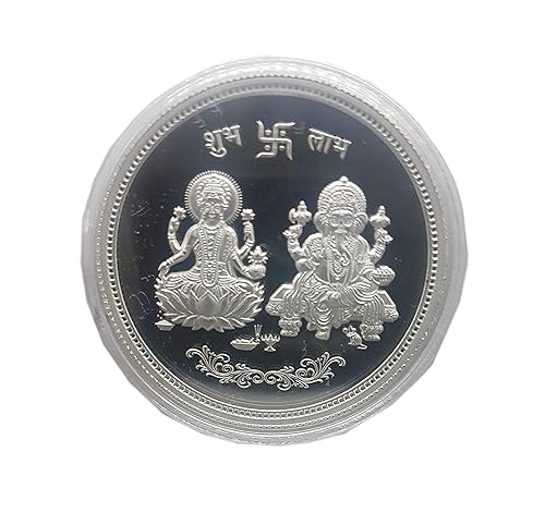 MMTC-PAMP 999 Silver Purity Ganesh Laxmiji Subh Labh 20 Gram Coin