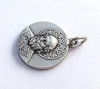 Vista 3 de I G J Medalla San Nicolás de Bari - Medallas de los Santos Patronos Hecho en Italia