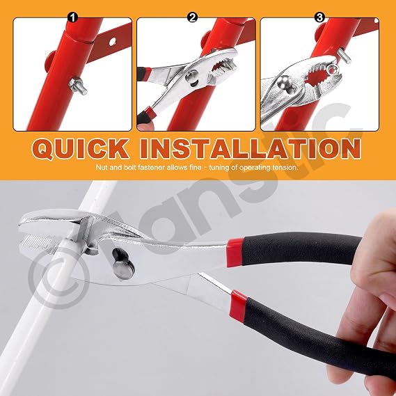 Tanstic 3Pcs 6 8 10 Slip Joint Pliers Set, Heavy Duty Carbon Steel Slip-Joint Pliers with Non Slip Handle