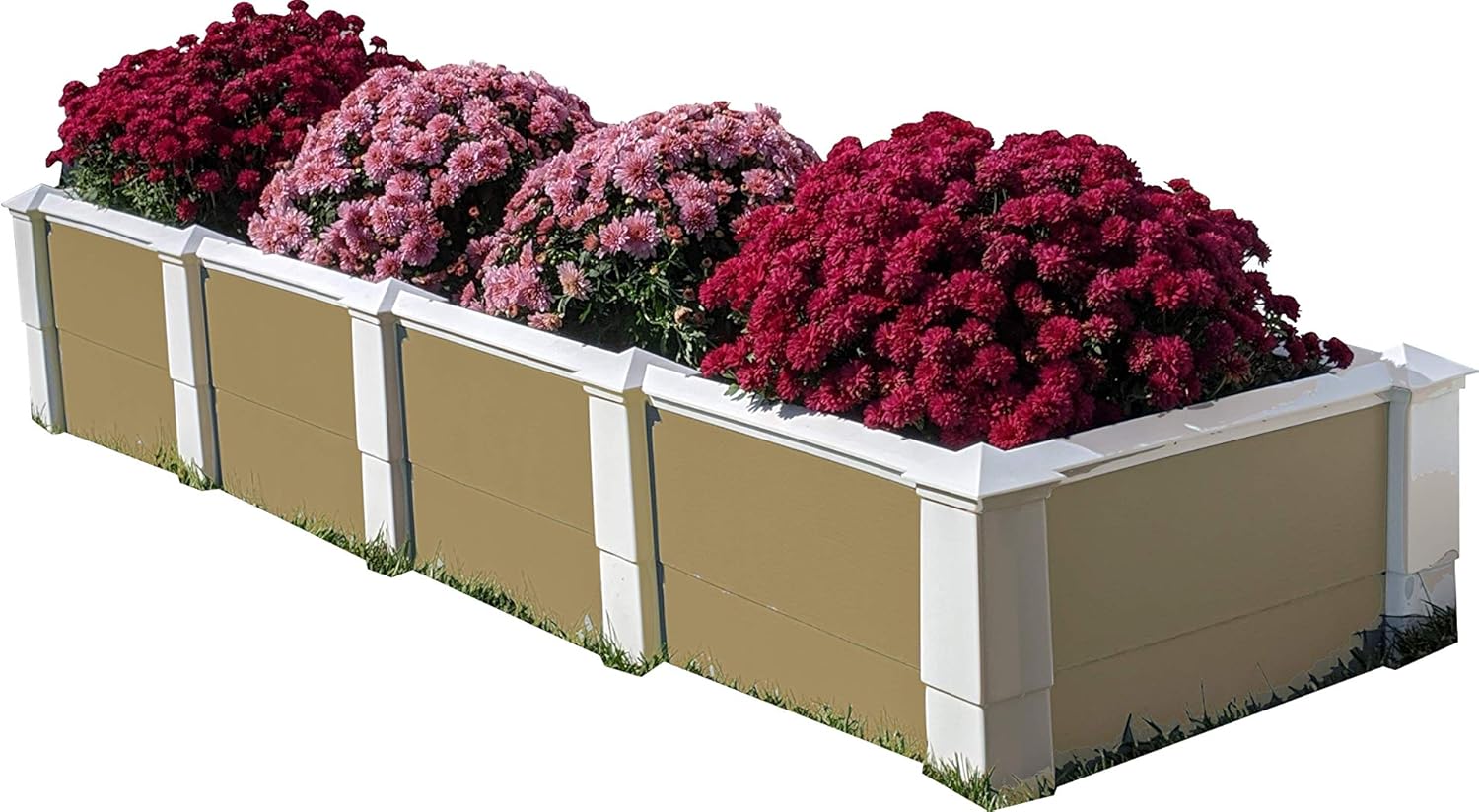 Narrow Paths Raised Planter for Landscaping, Patio, Porch 79"x22"x16" (Grey)
