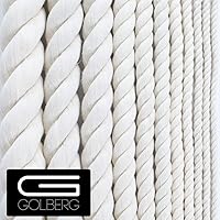 Vista 3 de GOLBERG Cuerda trenzada 100% algodón natural, tamaños: 5/32, 3/16, 7/32, 1/4, 5/16, 3/8, 1/2, 5/8, 3/4, 1, 1 1/4, 1 1/2 pulgadas, cuerda de algodón