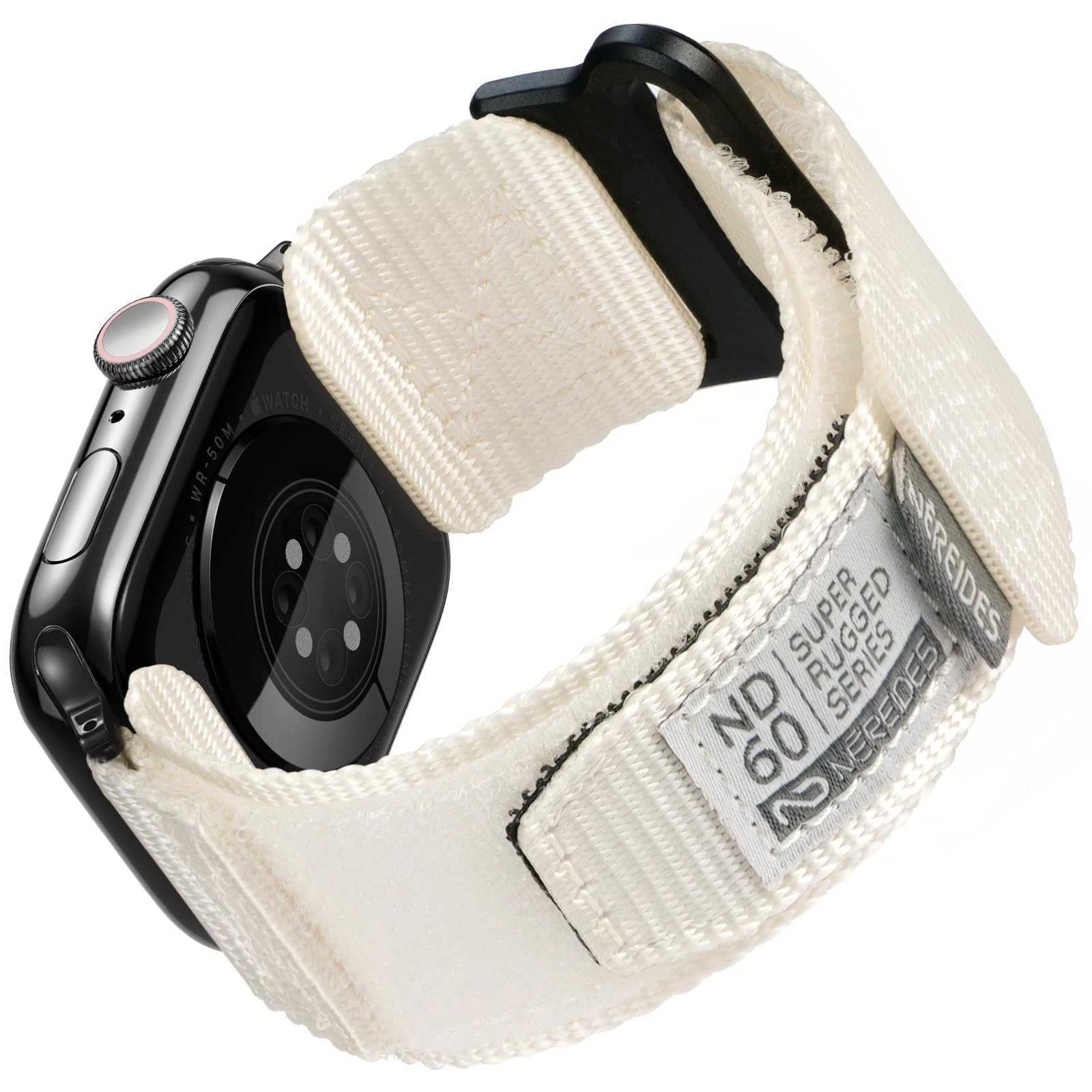 Nereides Rugged Nylon Band Compatible with Apple Watch Ultra 4/3/2/1 (49mm), Series 12/11/10/9/8/7/6/5/4 & SE3/SE2/SE (46mm 45mm 44mm), Tactical Sports Strap for Men (L, Army Green) — Amazon image 13