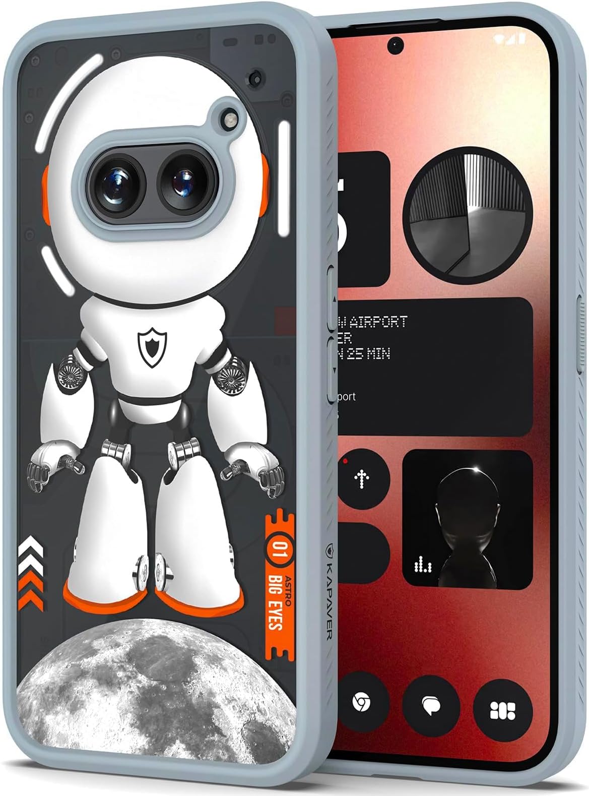 KAPAVER Thermoplastic Polyurethane Astro Big Eyes Back Cover Case For ...