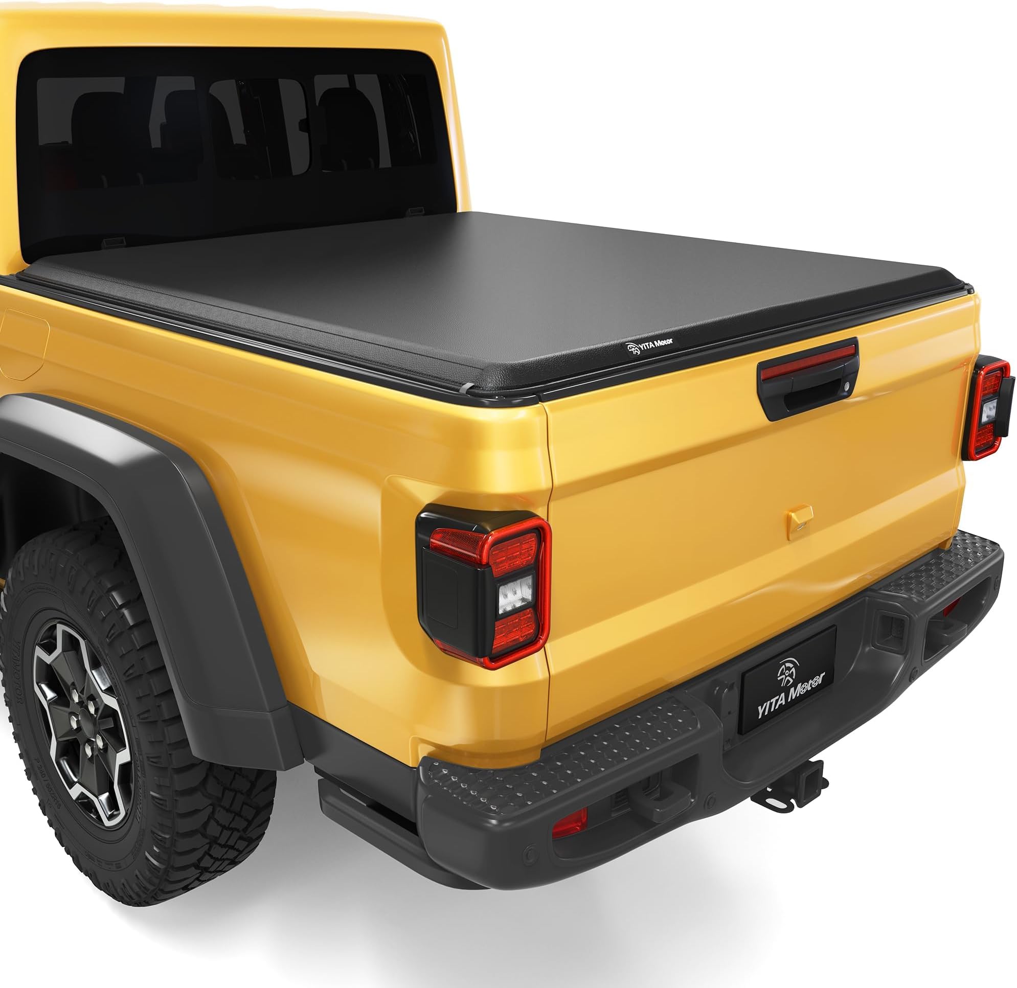 YITAMOTOR Soft Roll Up Truck Bed Tonneau Cover Compatible with 2020 2021 2022 2023 2024 2025 2026 Jeep Gladiator JT 5 ft Bed w/o Trail Rail System