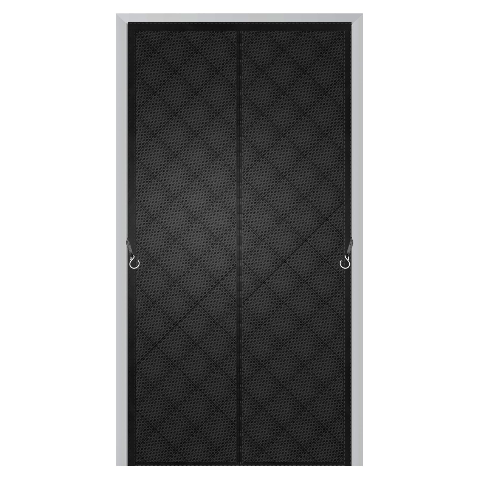 Magnetisch Thermisch GeïSoleerd Deurgordijn 200x260cm,Warmtewerend Gordijn voor Deuren,Isolerend Gordijn voor Winter,Winddicht,voor Terras,Keuken, Woonkamer,Bruin