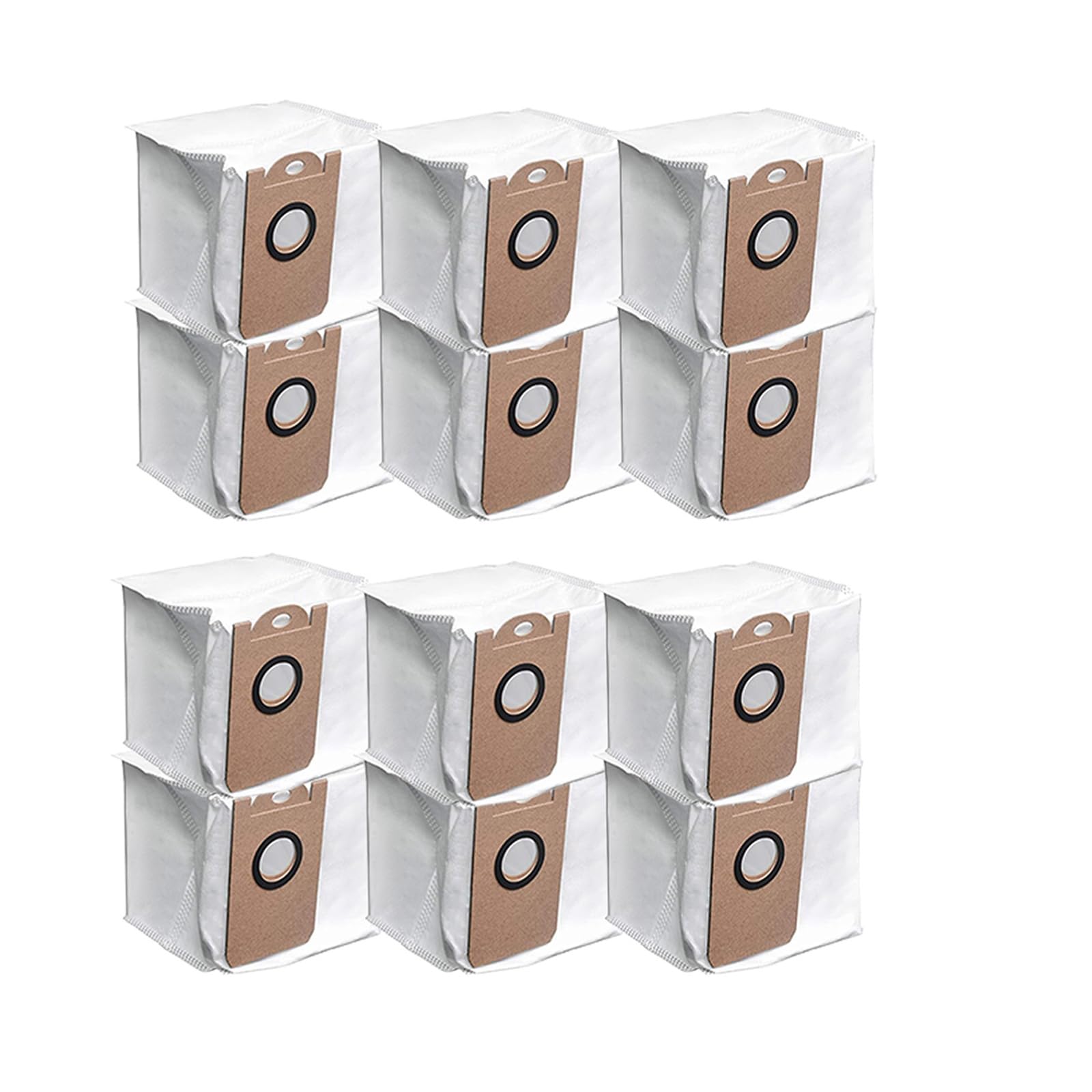 Dust Bag for AIRROBO T10+ Robot Vacuum Cleaner, Leakproof Dedicated Dust Bags Replacement Accessories Parts-12pcs