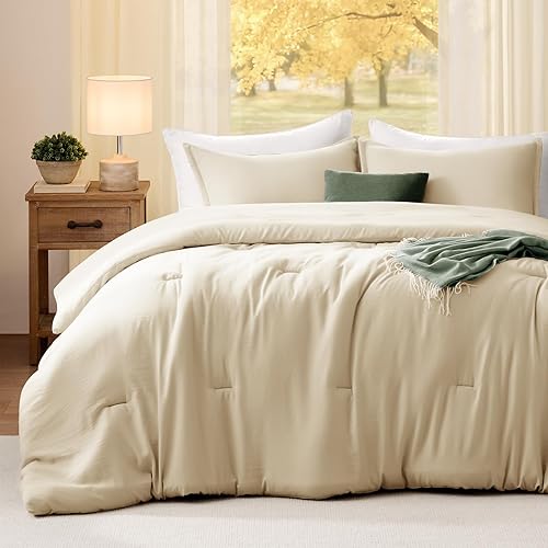 Miniatura 16 de Juego de edredón tamaño Queen de 3 piezas, suave, ligero, transpirable, para todas las estaciones, tamaño Queen (edredón de 90 x 90 pulgadas y 2
