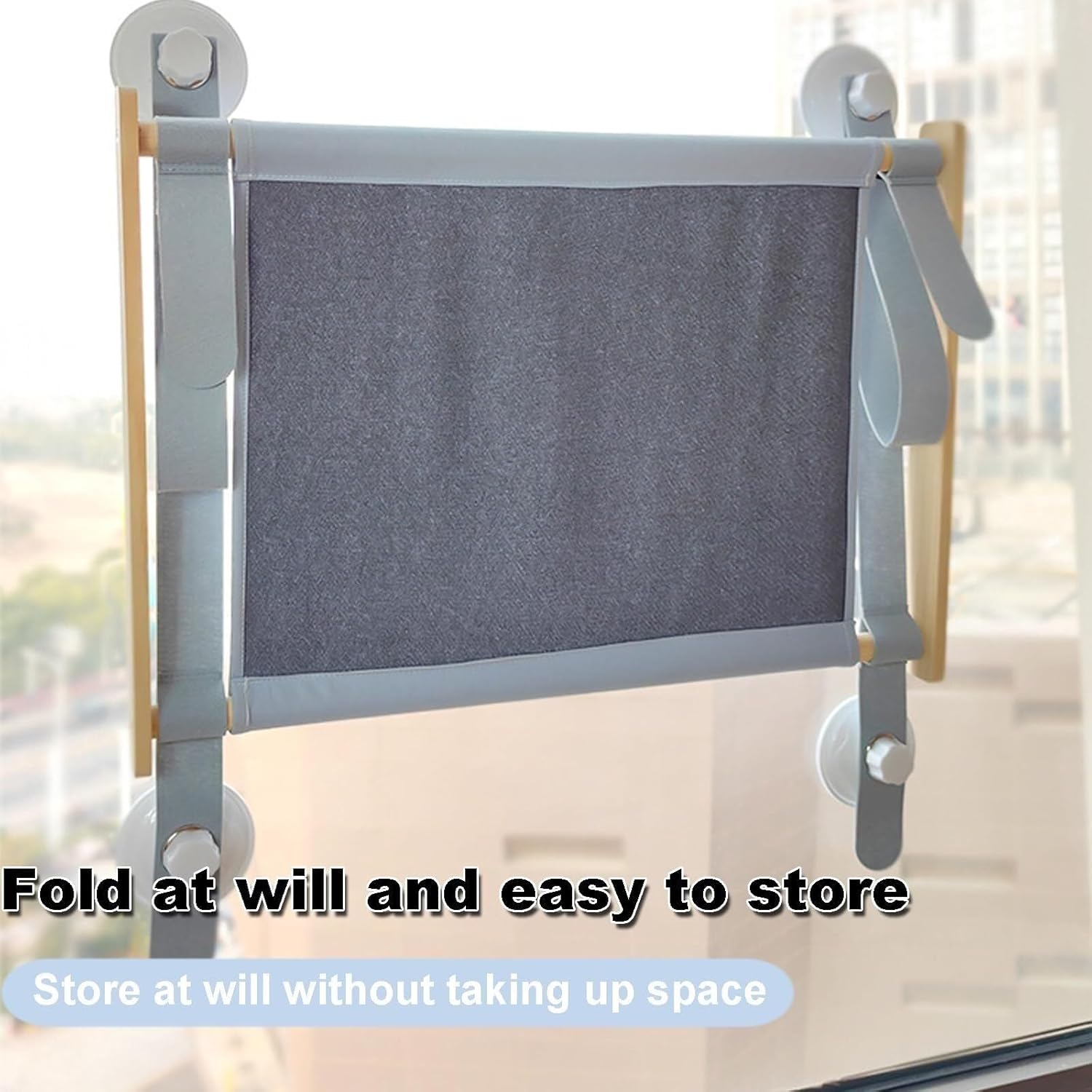 Cat Window Perch,with 4 Strong Suction Cups and Wall Anchors,Cat Hammock for Large Cats