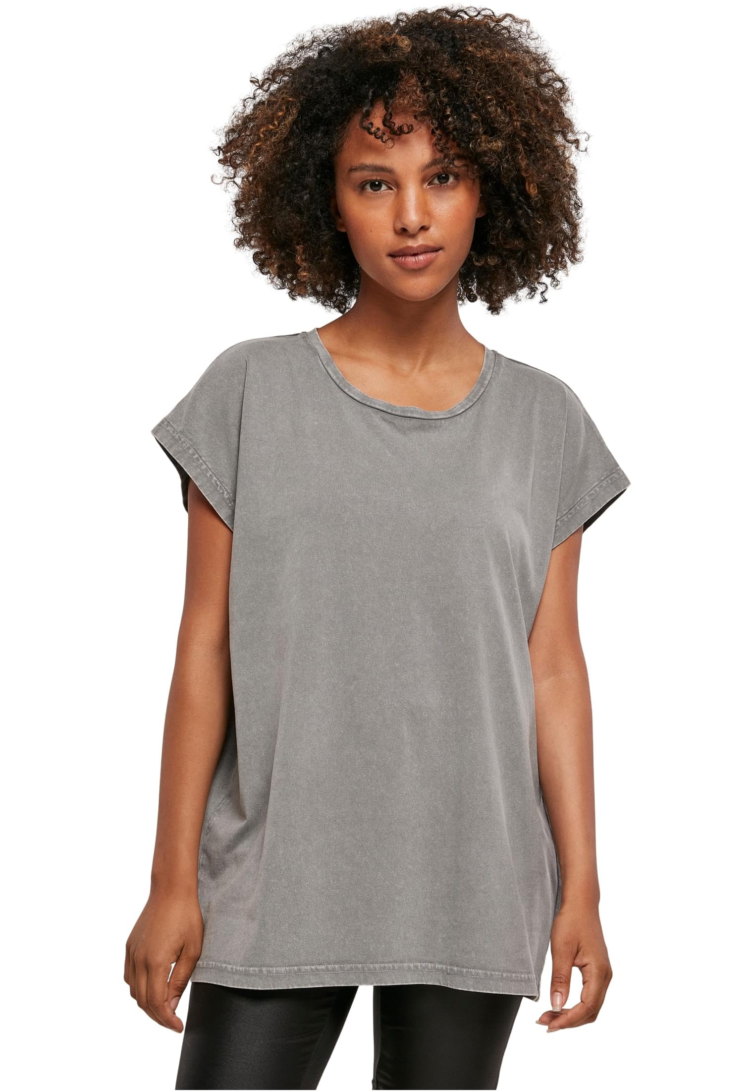 Build your Brand Women's T-Shirt, Asphalt, 5XL