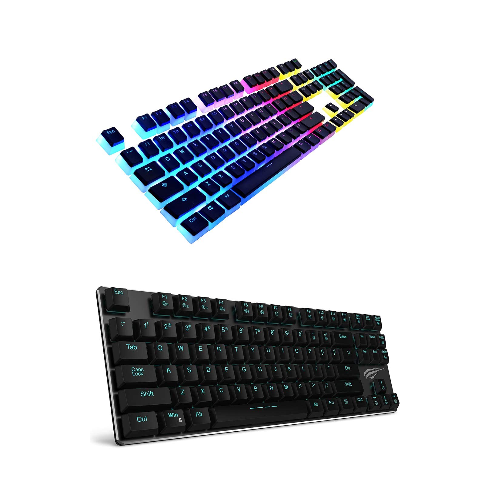 Buy HAVIT Mechanical Keyboard Backlit Wired Gaming Keyboard & Double