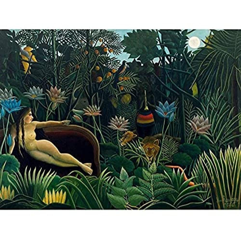 Henri Rousseau Le Rve Art Print Canvas Premium Wall Decor Poster Mural
