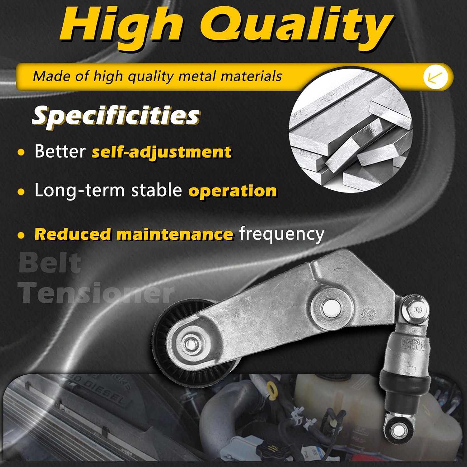 38286 AC Drive Belt Tensioner Assembly with Pulley Compatible with Chevrolet 98-02 Prizm - for Pontiac 03-08 Vibe - for Toyota 00-05 Celica / 98-08 Corolla / 03-08 Matrix / 00-05 MR2 Spyder 166200W090