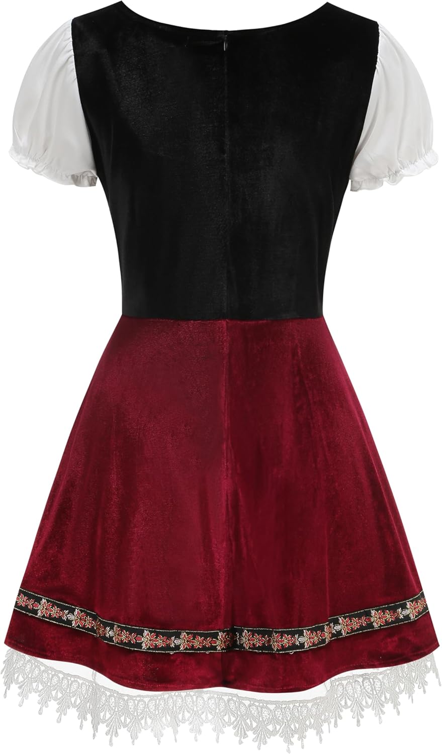 Populus Oktoberfest Outfits Women German Dirndl Dress Traditional Velvet Bavarian Maid October Festival Costume - Image 2