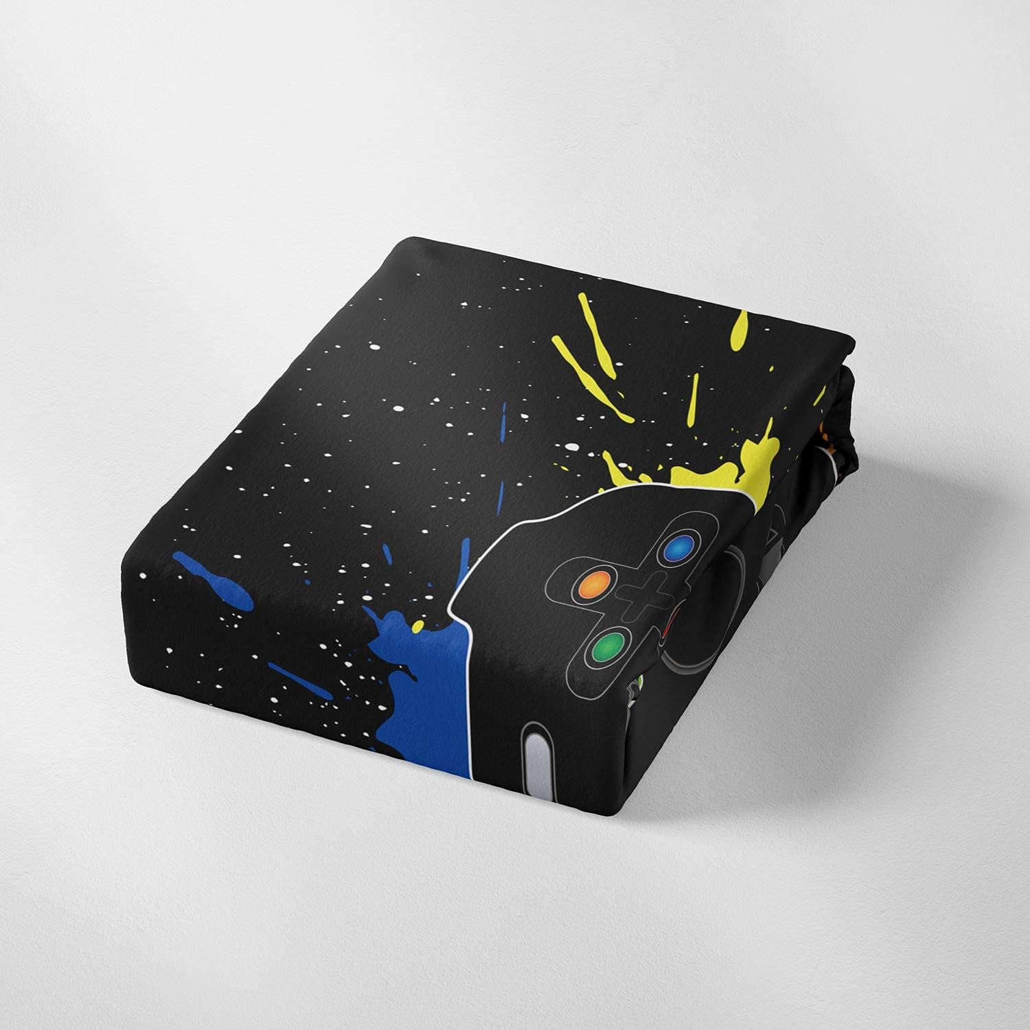 AILONEN Gamer Bedding Set, Gaming Duvet Cover Queen Size, Boys Video Games Comforter Cover, 3 Piece with 2 Pillow Shams