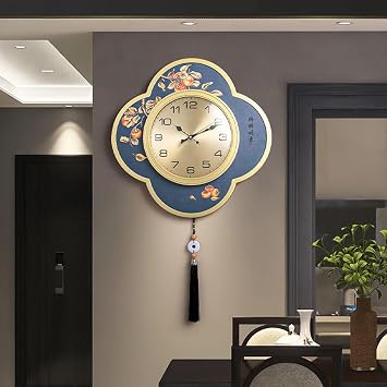 Wall Art Clock for Living Room Stylish Entrance Clocks Silent Creative Decoration Battery Operated for Office Home Bathroom Kitchen Bedroom