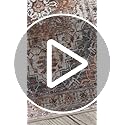 Madane Runner Rug 2x8, Washable Hallway Runner Rugs, Non-Slip Low-Pile Soft Kitchen Rug Runner Laundry Room Rug, Vintage Throw Entry Foyer Mat for Entrance Living Room (Pink/Gray, 2 x 8)