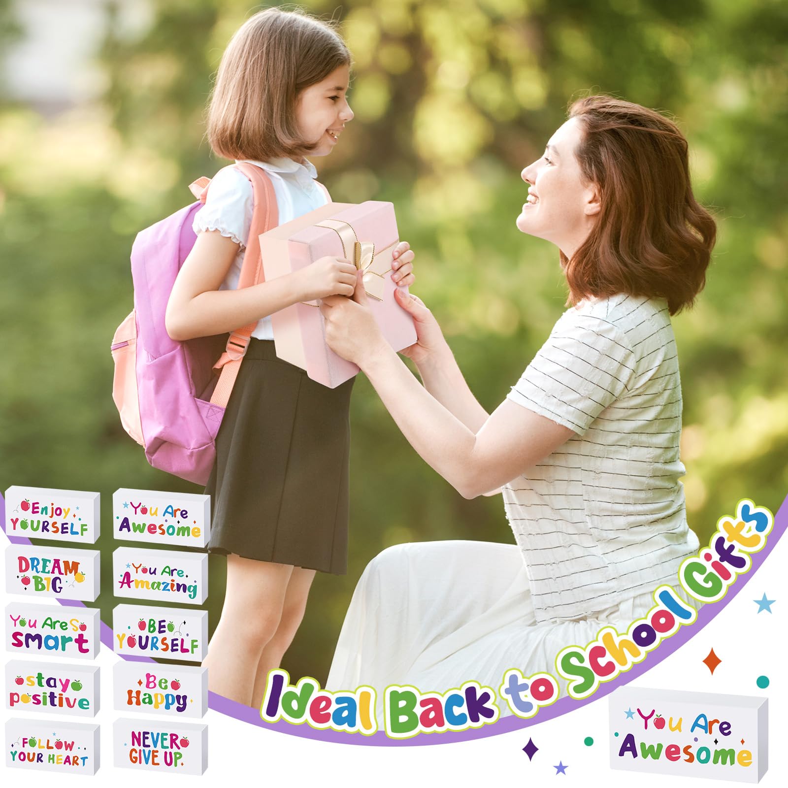 100 Stück inspirierende Bleistift-Radiergummis, weiß, motivierender Radiergummi für Kinder, lustige Radiergummis, Großpackung für Studenten, Lehrer, Preis, Belohnung, Schulanfang, Bürobedarf