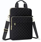 Laptop Tablet Sleeve Bag Carrying Case Fits 14 inch MacBook Pro M5 M4 M3 M2 M1/13.6 inch MacBook air M4/M3/M2/13 Inch iPad Pro M4 Air M3/12.9 inch iPad with Keyboard, Black