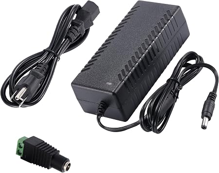 COOLM 12V 8A Power Supply Adapter 96W Converter 100-240V AC to DC 12 Volt 8Amp 8 Amp Transformer Replacement 12V 7.5A 7A for LED Strip Light CCTV Security System