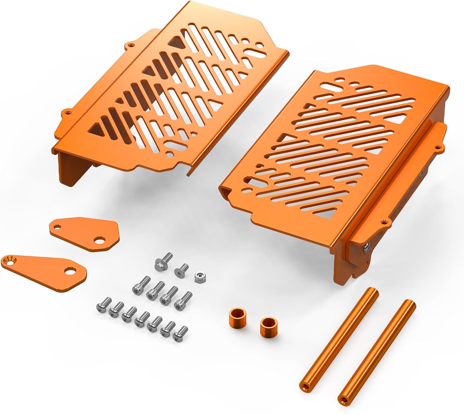 NICECNC Black Radiator Guards Compatible with Husqvarna 125-450cc TE//FE 2017-2019 125-450cc TC/TX/FC/FX 2016-2019 Compatible with KTM 25-500cc XCW/XCFW/EXC/EXC-F/TPI/Six Days 2017-2020