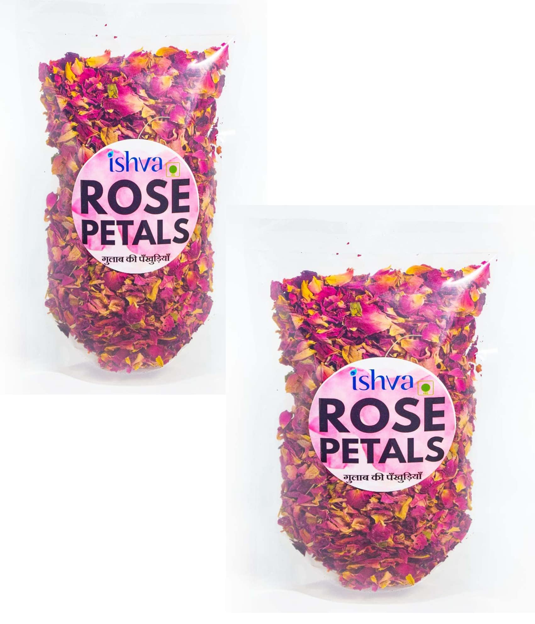 Ishva Sun Dried Rose Petals 100g | Dry Rose Petals | Edible Dried Rose Petals | Sukha Gulab | for Food| Good for Skin | (Gulab Patti) 50gm +50g (Pack of 2), Natural Dried Rose (B09MLS3QF1) Amazon Price History, Amazon Price Tracker