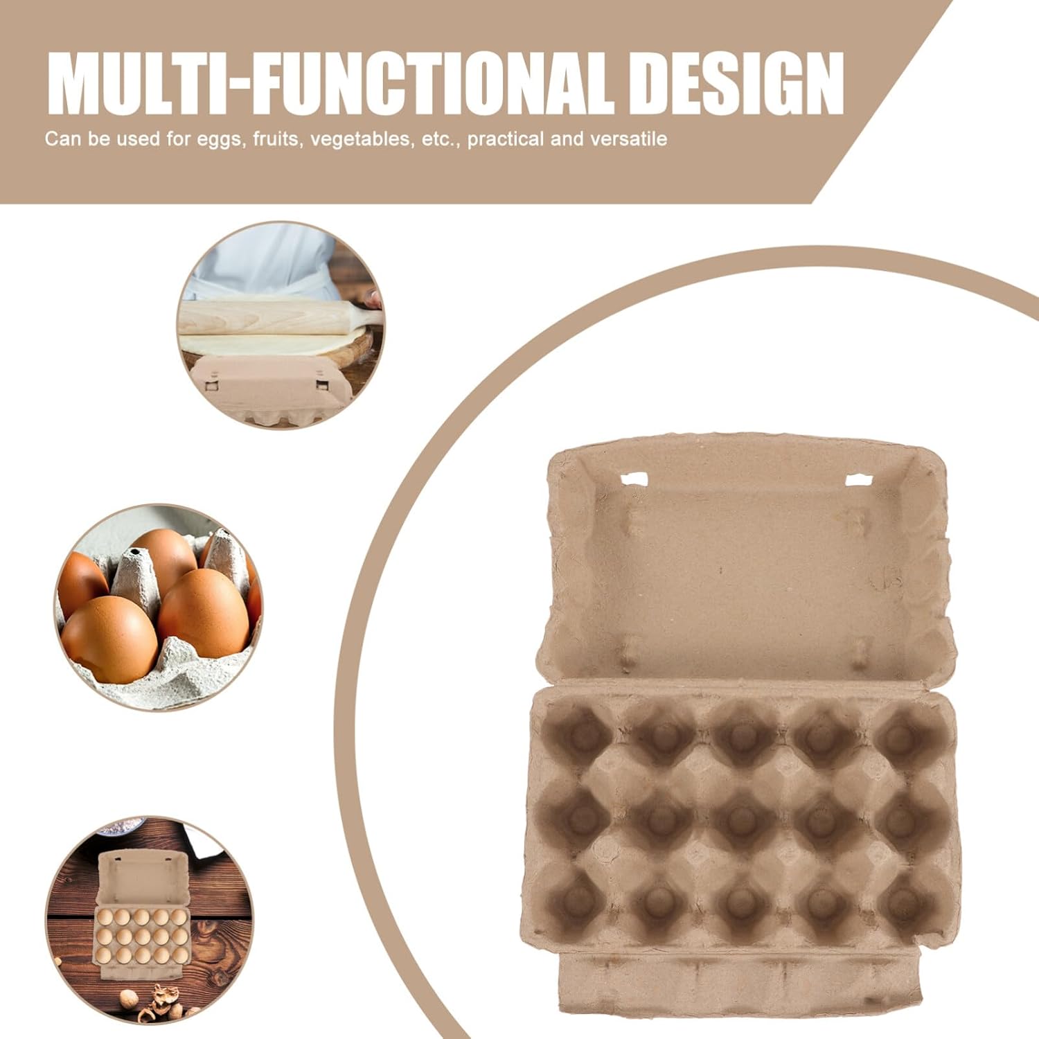 Angoily 10pcs Mini Fridge Stand Egg Empty Carton Egg Tray Lid Organizer for Egg Cardboard Egg Cartons Egg Organizer Empty Egg Carton Mini Egg Cartons Fridge Egg Holder Paper Eggs Bulk