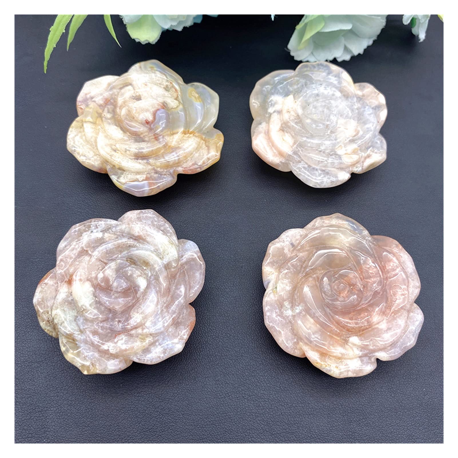 Amazon.co.jp: XN216 1個の天然桜の花瑪瑙さくらの瑪瑙バラの花の水晶 