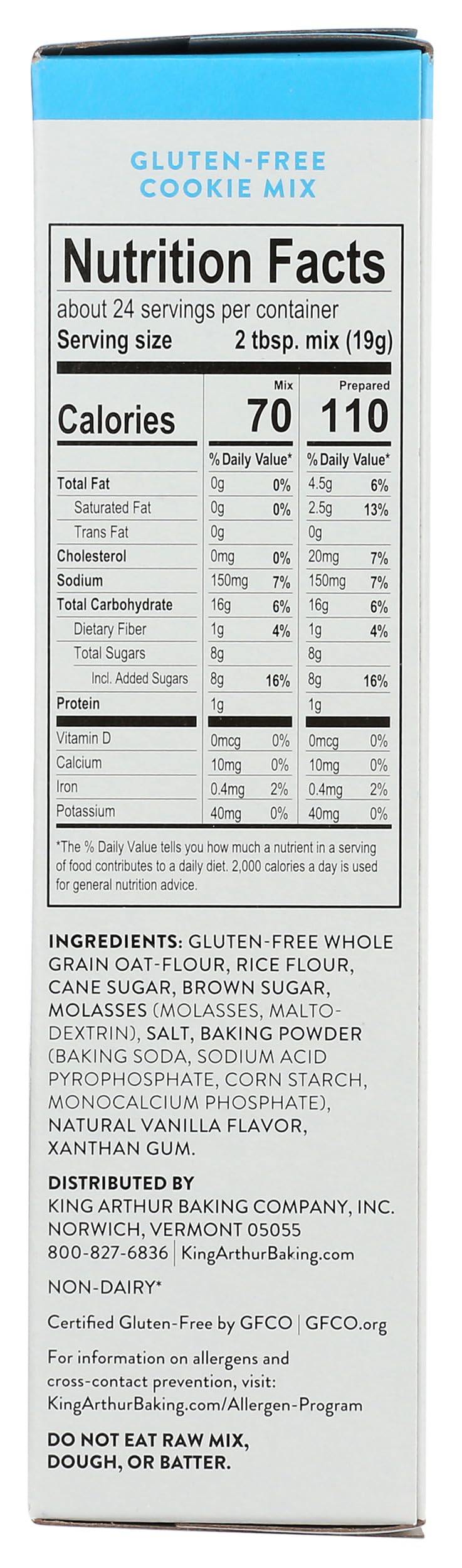 King Arthur Gluten Free Cookie Mix, 16 oz