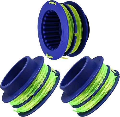 KLS124-03 KST1124B-03 Compatible with Kobalt 24-Volt Max Weed Wacker String Trimmer,Dual-line Spool Replacement for Kobalt Weed Eater String，Line 0.080-in 20Ft 3-Pack