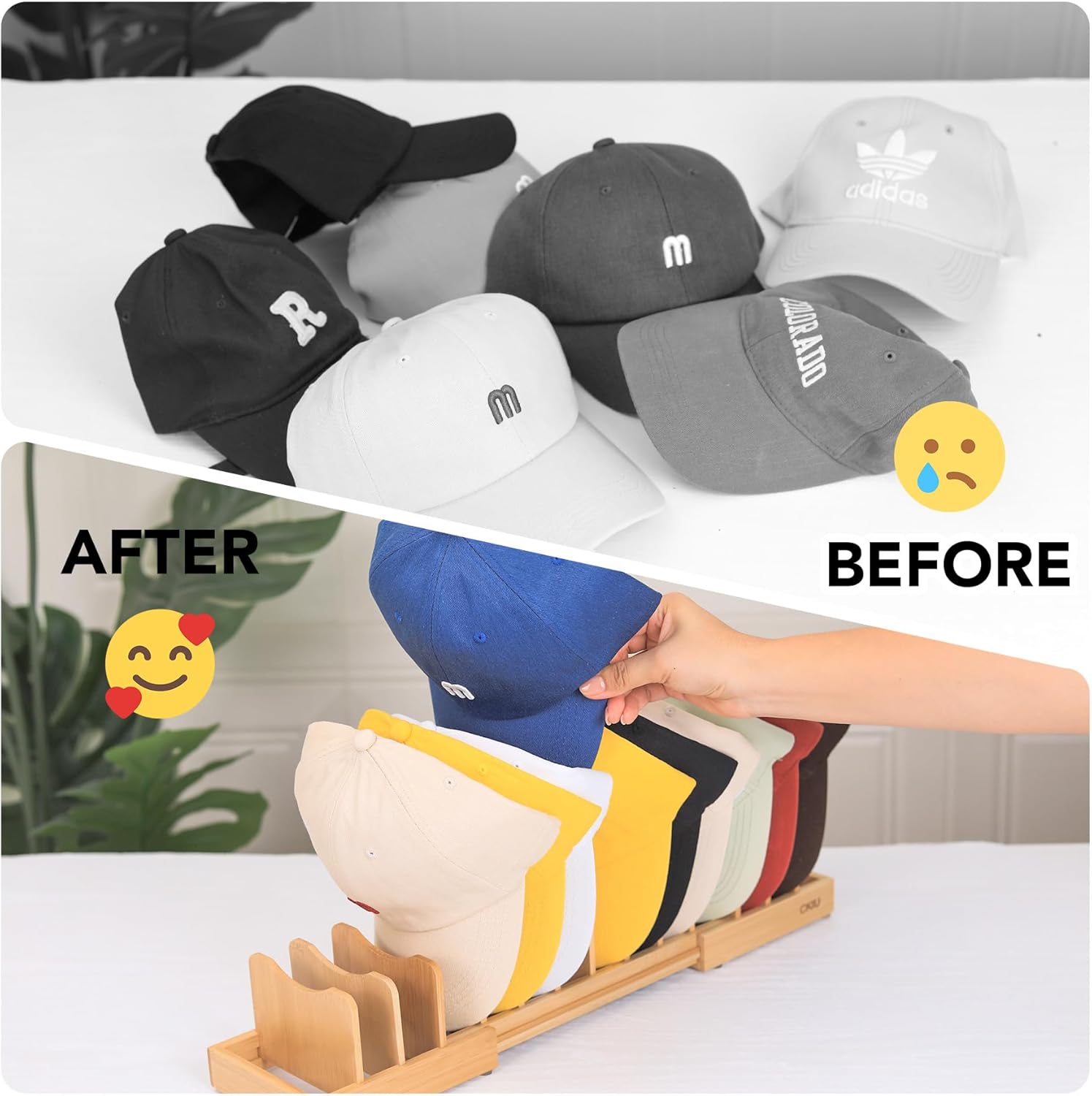 10-inch Paper Plate Dispenser Under Cabinet，Expandable Hat Stand for Baseball Caps