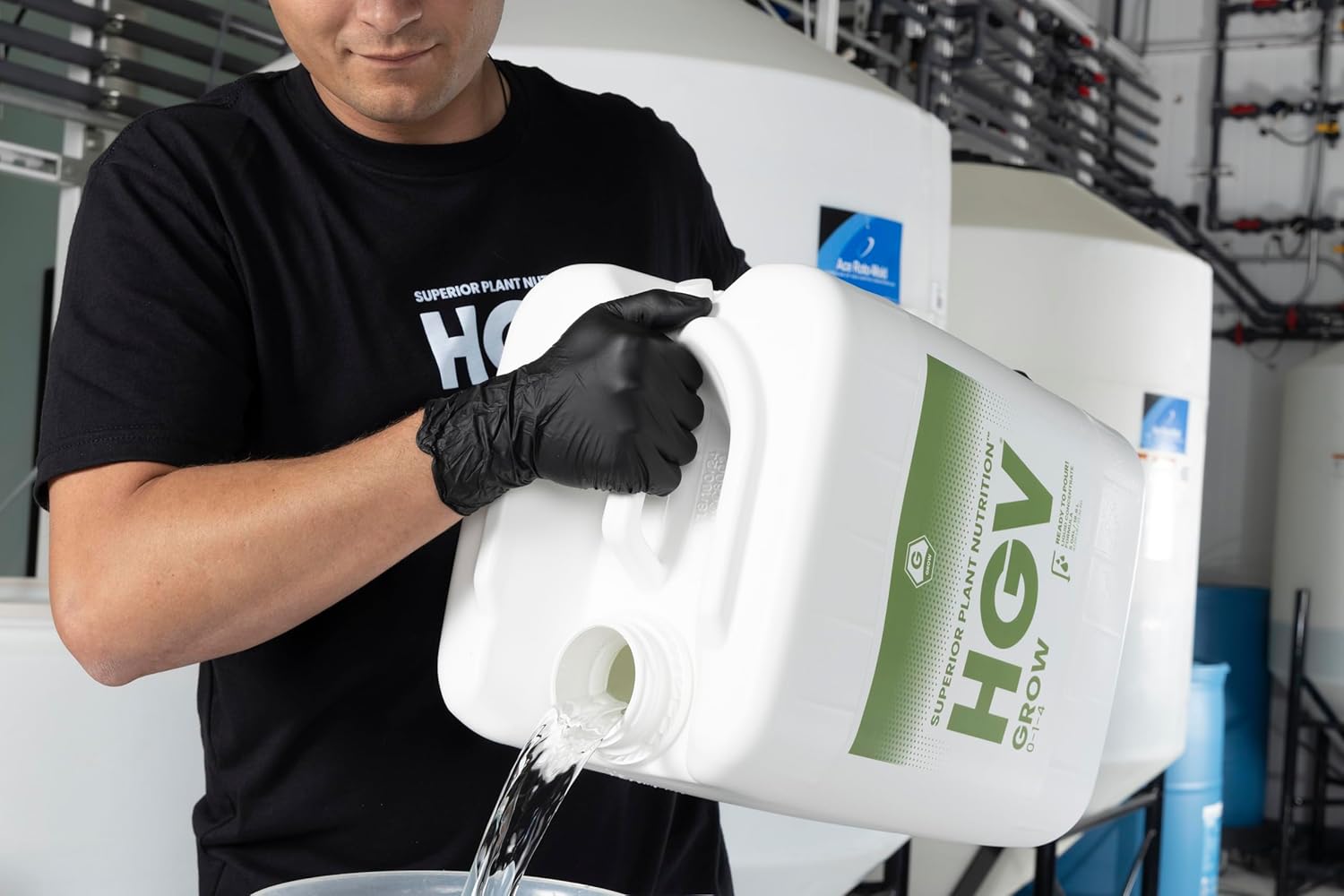 HGV Liquid Grow – Premium Liquid Vegetative Stage Nutrient – High-Performance Hydroponic & Soil Fertilizer – Concentrated Veg Formula for Lush Foliage & Strong Roots (5 Gallons)