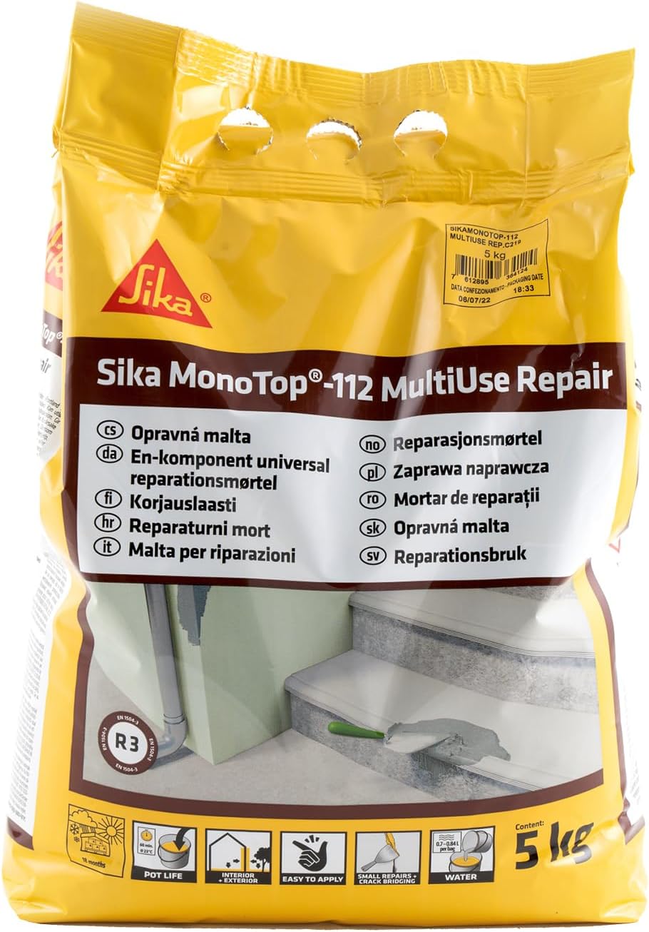 Malta Acrilica Pronta All'Uso Mem-500600 - Grigio Per Riparazioni Murarie - Foto 11