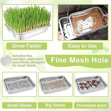 Sprouts Growing Seed Sprouting Tray Seed Sprouting Microgreens Growing Kit Fodder Trays