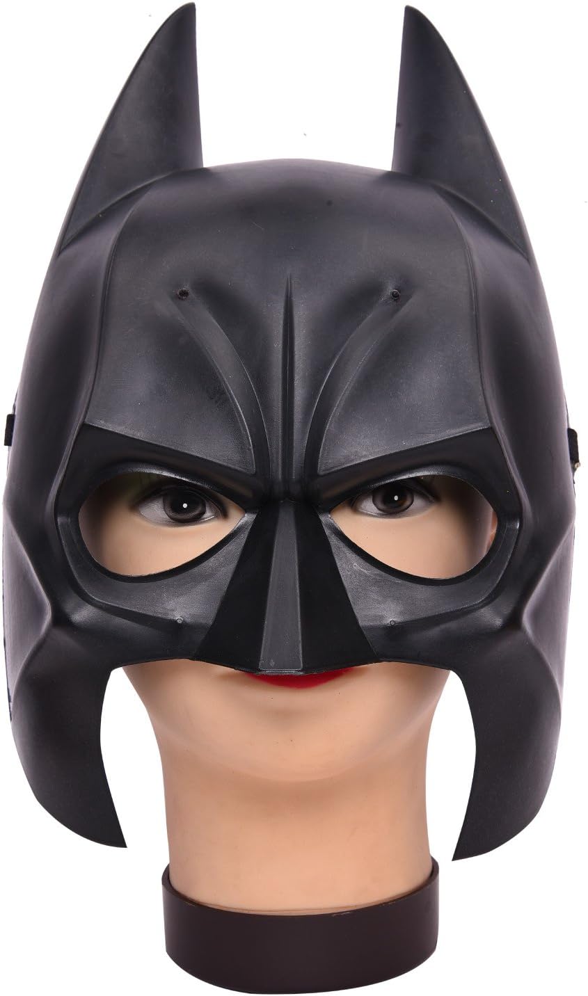 Party Butiko Superhero Batman Half Face Plastic Mask for Cosplay and Theme Party