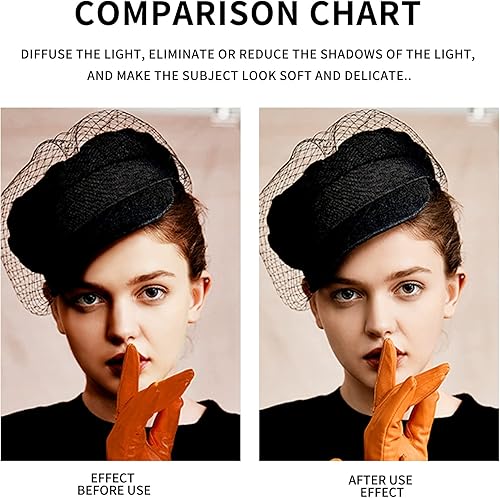 Miniatura 3 de Paquete de 2 kits de iluminación para paraguas de fotografía, paraguas reflector negro y plateado de 43 pulgadas para estudioexteriores accesorios