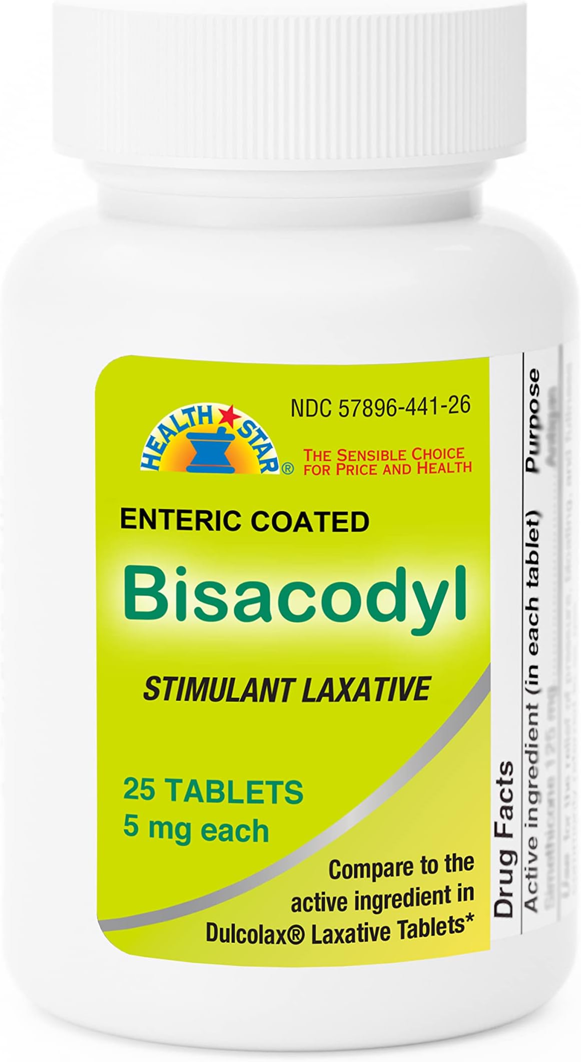 GeriCare Bisacodyl Stimulant Laxative (25 Count (Pack of 1))