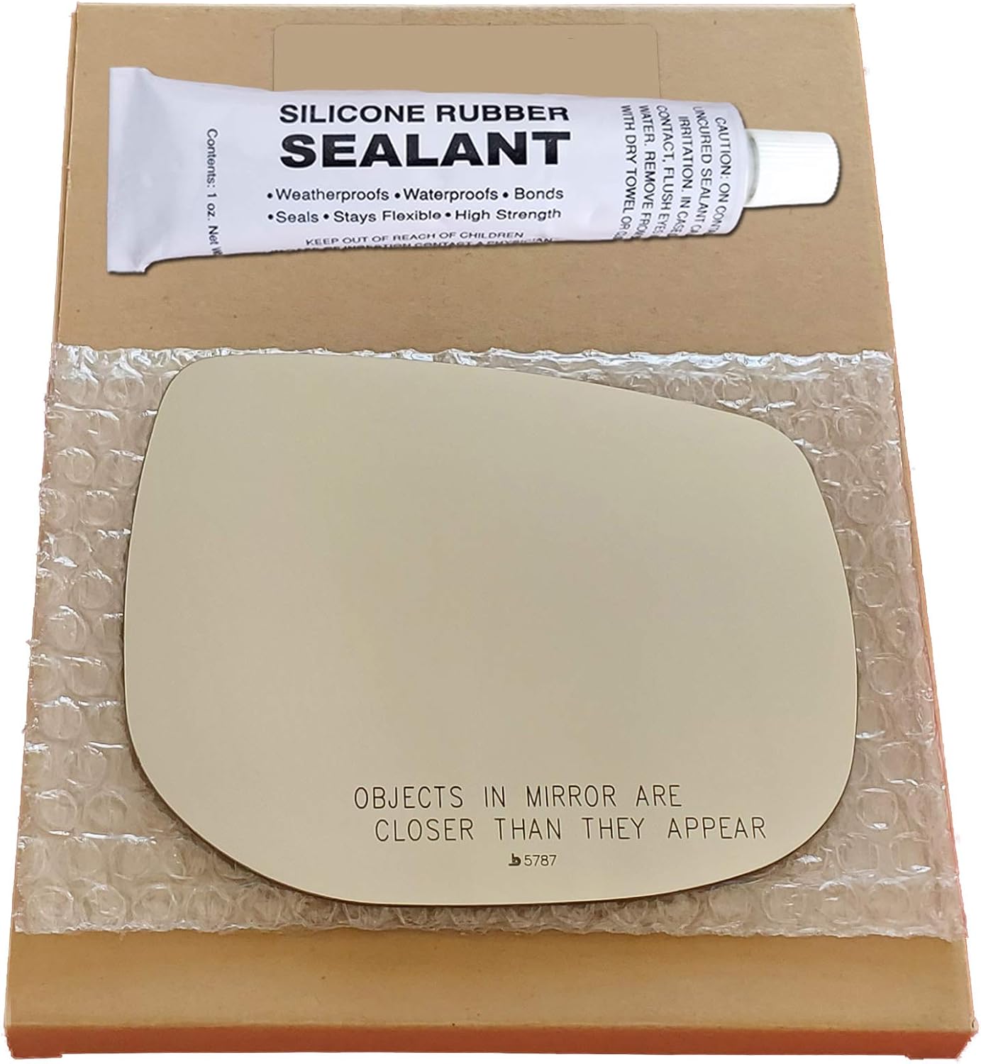 Mirror Glass Replacement + Silicone for 2019-2023 Subaru Forester Passenger Side (2020 2021 2022 19 20 21 22 23)