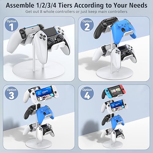 Miniatura 3 de Kytok Gamer Gifts, Headset Stand 4 Tiers with Cable Organizer, Controller Stand Compatible with PS5XboxNintendo SwitchPS PortalPS4, Headset Holder &