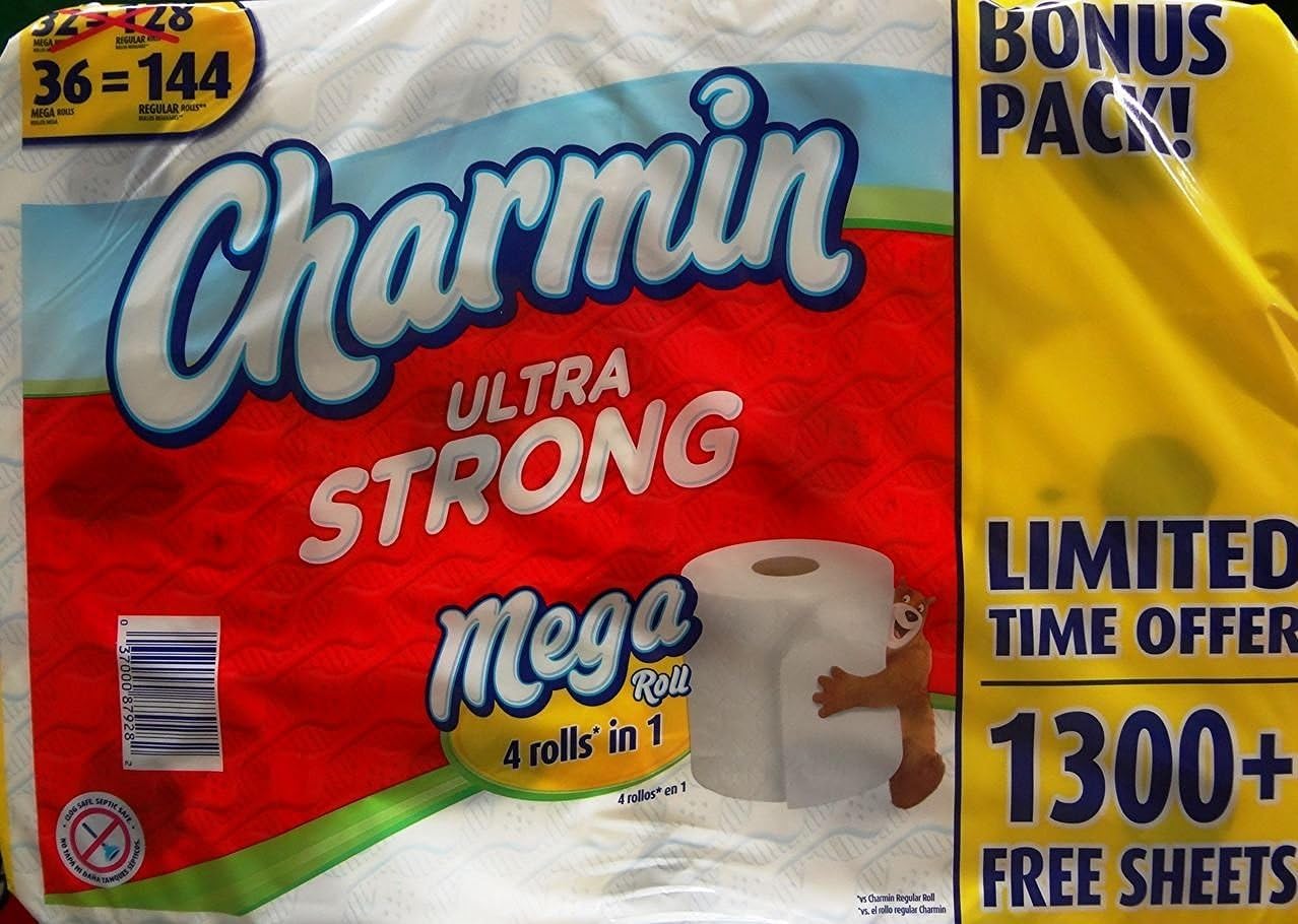 Charmin Ultra Strong 36 Mega Rolls Bathroom Tissue