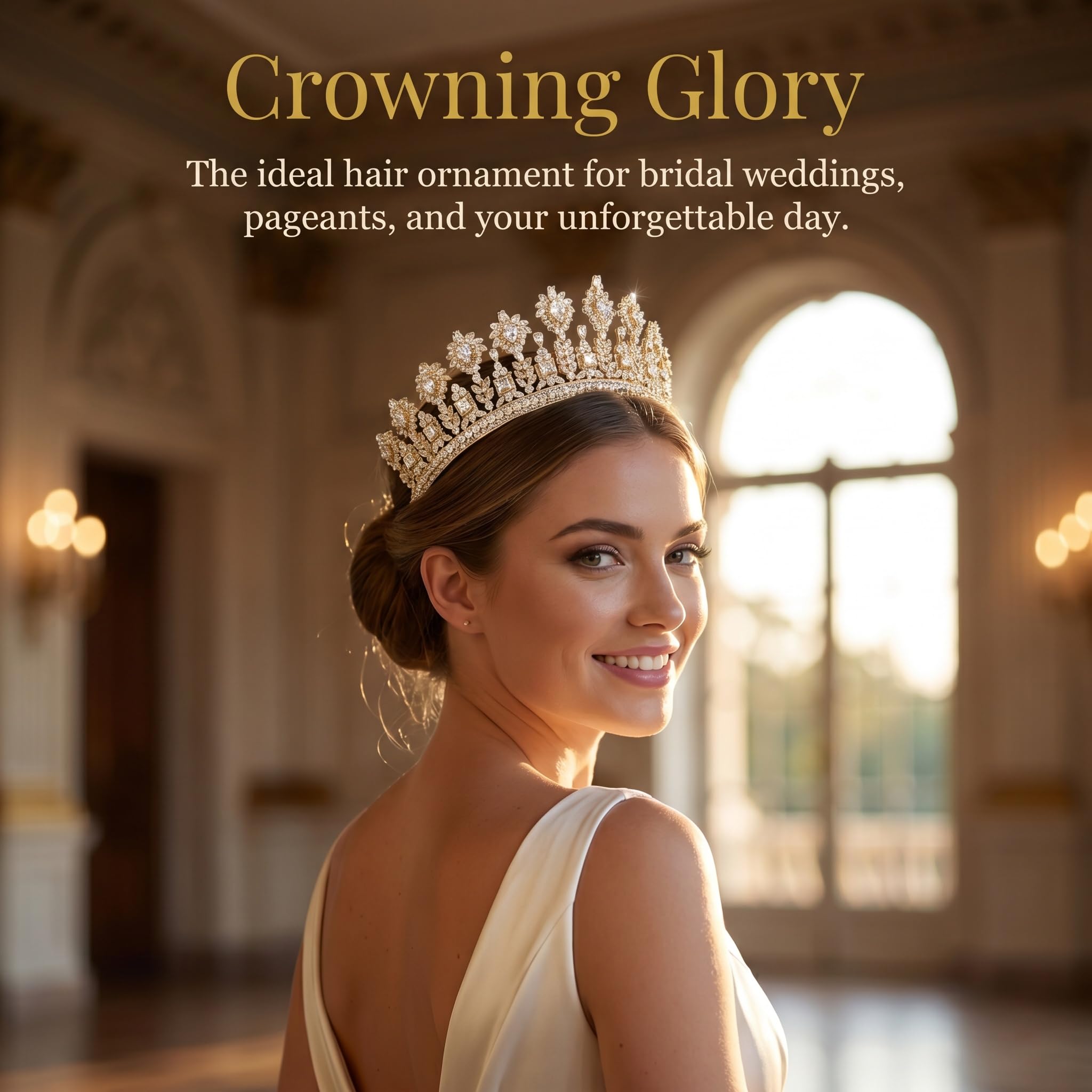 Tiaras y coronas de boda de lujo con circonita cúbica 5A para mujer, hechas a mano, diadema grande para novia, graduación, cumpleaños, reina, accesorios para el cabello, diadema de circonita