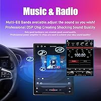 Vista 7 de Kunfine Tesla Style Car CarPlay Android Auto Navigation Stereo GPS Radio Cámara inversa 9.7 "IPS Pantalla táctil Headunit Tablet Media Player