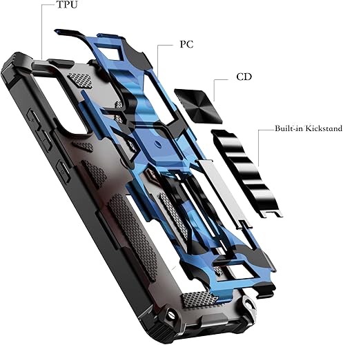 Miniatura 6 de Funda de camuflaje para Samsung Galaxy Note20 Ultra (no Note 20) con soporte, resistente al aire libre grado militar a prueba de golpes para Samsung