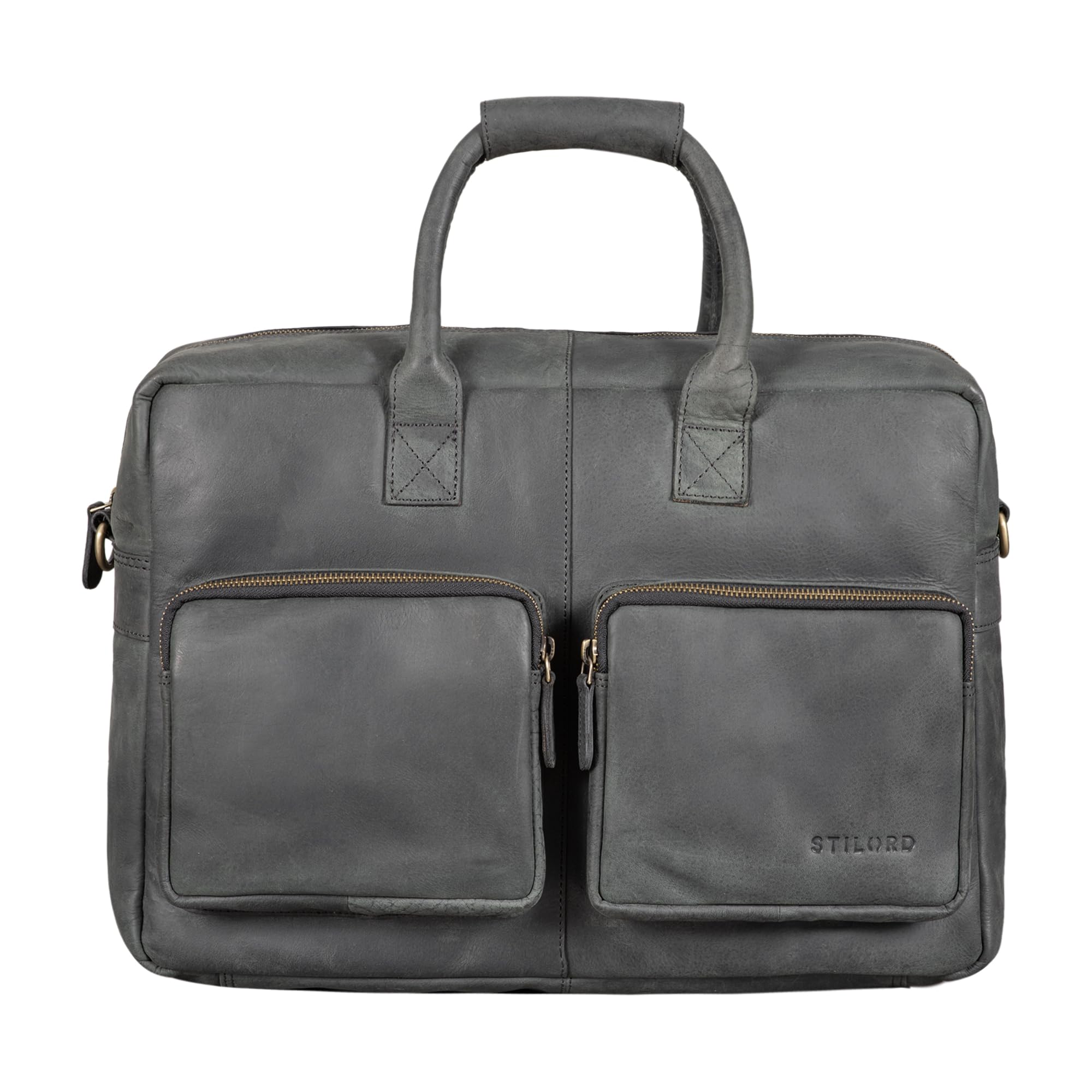 STILORD 'Oskar' Sac Bandoulière Cuir Véritable 15" – Vintage Élégant Homme Femme – Ordinateur & Bureau