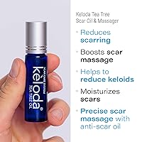 Vista 3 de KELODA - Aceite de árbol de té y masajeador para eliminar cicatrices y queloides, tratamiento poscirugía, para quemaduras y piercings, con cacao
