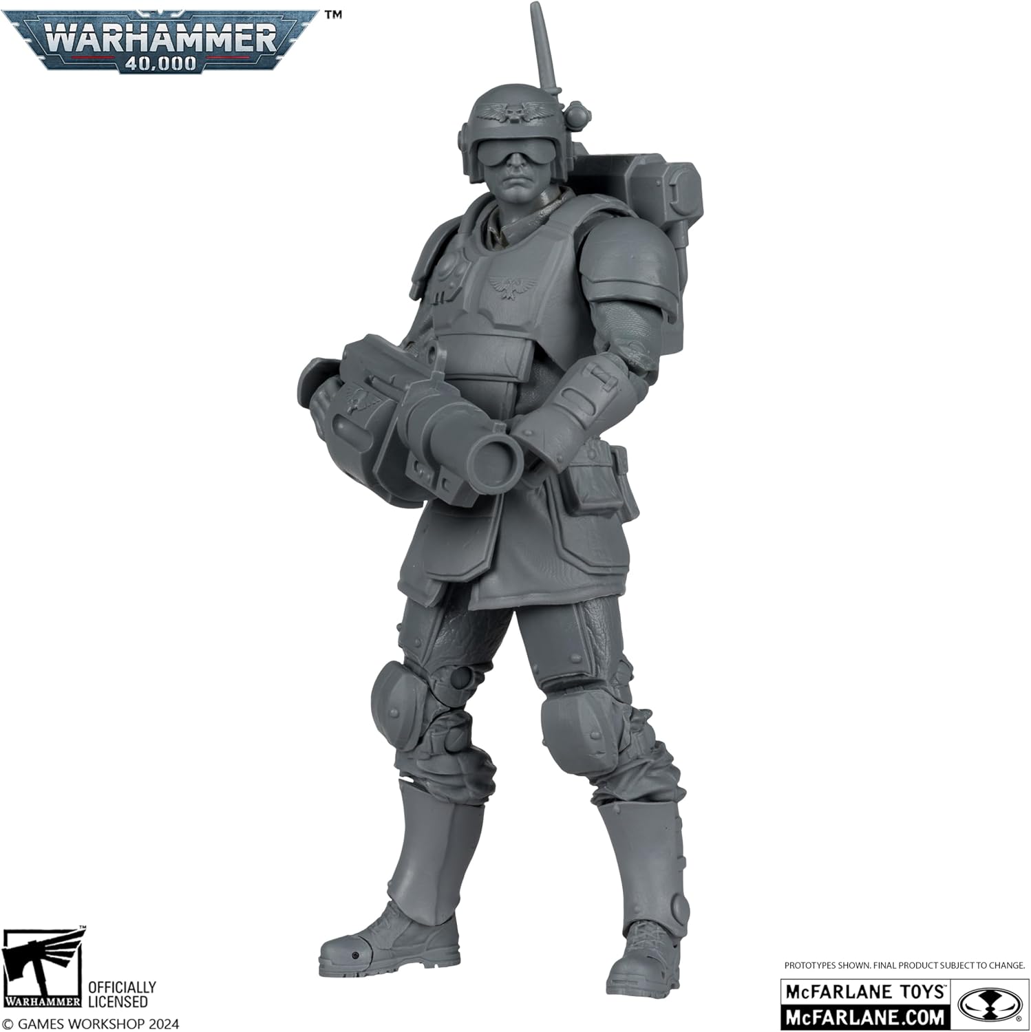 McFarlane Warhammer 40000 Astra Militarum Karski Artist Proof Figure Online Video Game 18 cm Articulated Painting Sculpture Wave 9 Bizak (64380962)