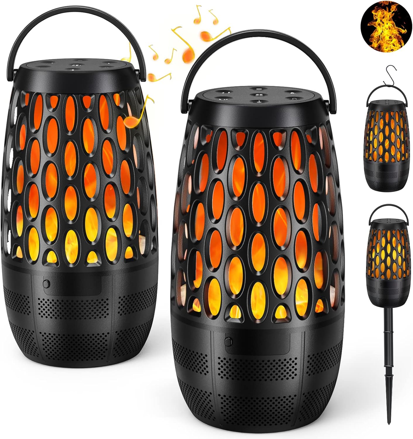 MOFOKEAY Outdoor Bluetooth Speakers Waterproof 2 Pack