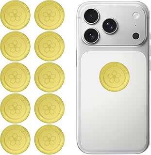 電磁波防止シール 10枚セット スマホ 携帯 電磁波 99.99％ 遮断 カット 干渉防止 5G 対応 ステッカー EMR 電波 ストレス軽減 不眠対策 妊婦 スマートフォン Wi-Fi パソコン 電子機器 対策 (10枚セット(桜))