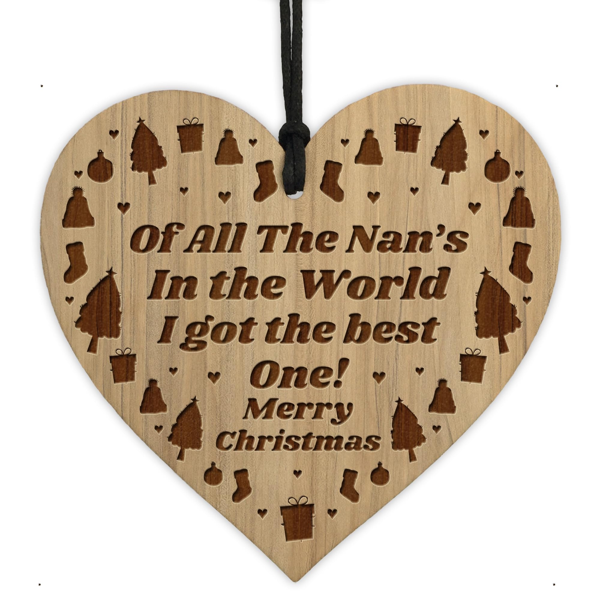 Red Ocean Best Nan In The World Novelty Christmas Bauble Gift For Nan Tree Decoration Gift