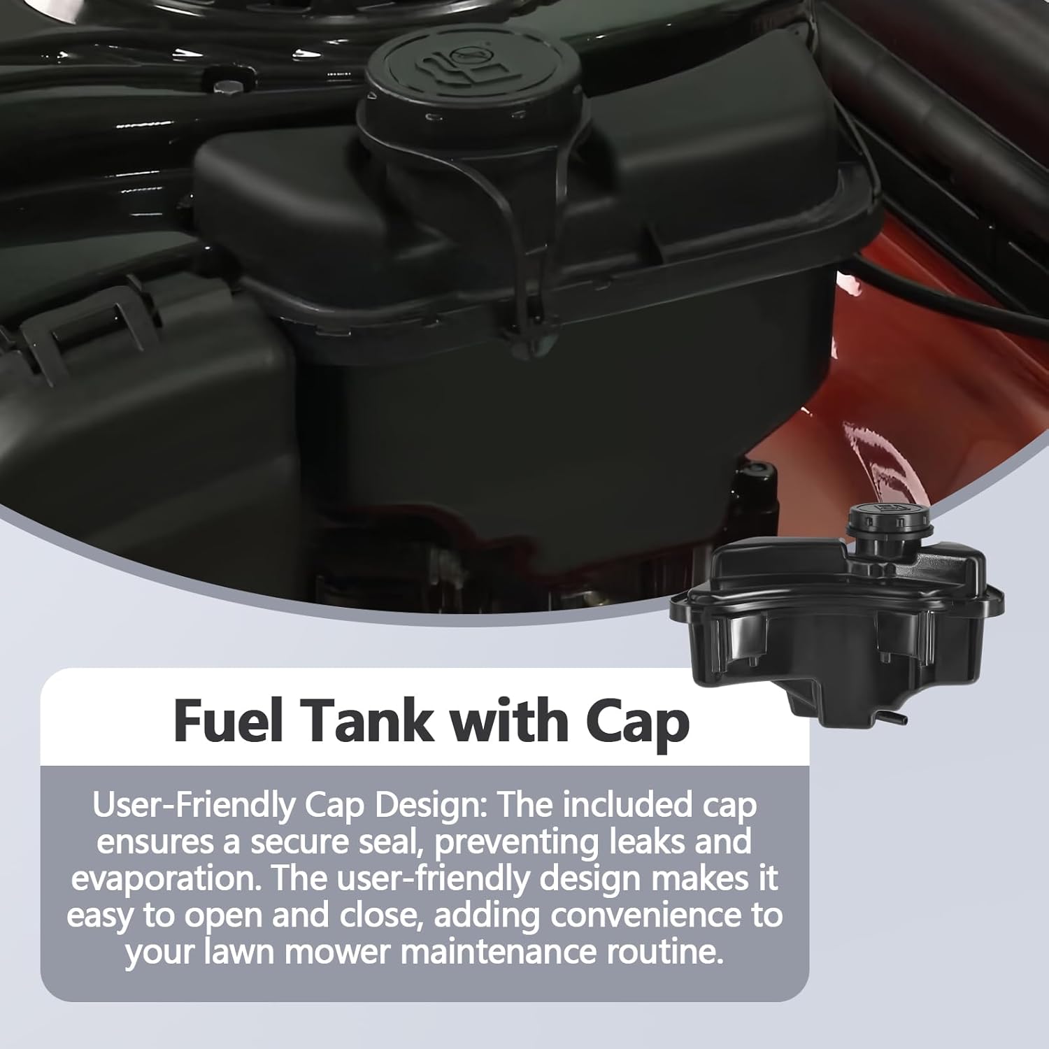 84004660 Fuel Tank with Cap Compatible with 590568 093J02 08P502 09P602 09P702 E450 E500 Lawn Mowers